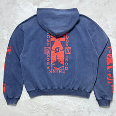 Unisex Vintage Hoodie Shackled Red Lips Limited Edition Hoodie ¨C Custom-made, heavyweight, and true to the original [Navy Blue]