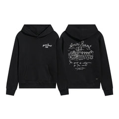 Amiri Hoodie Hand-drawn little house