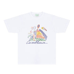 Casablanca T Shirts Street High-quality pure cotton