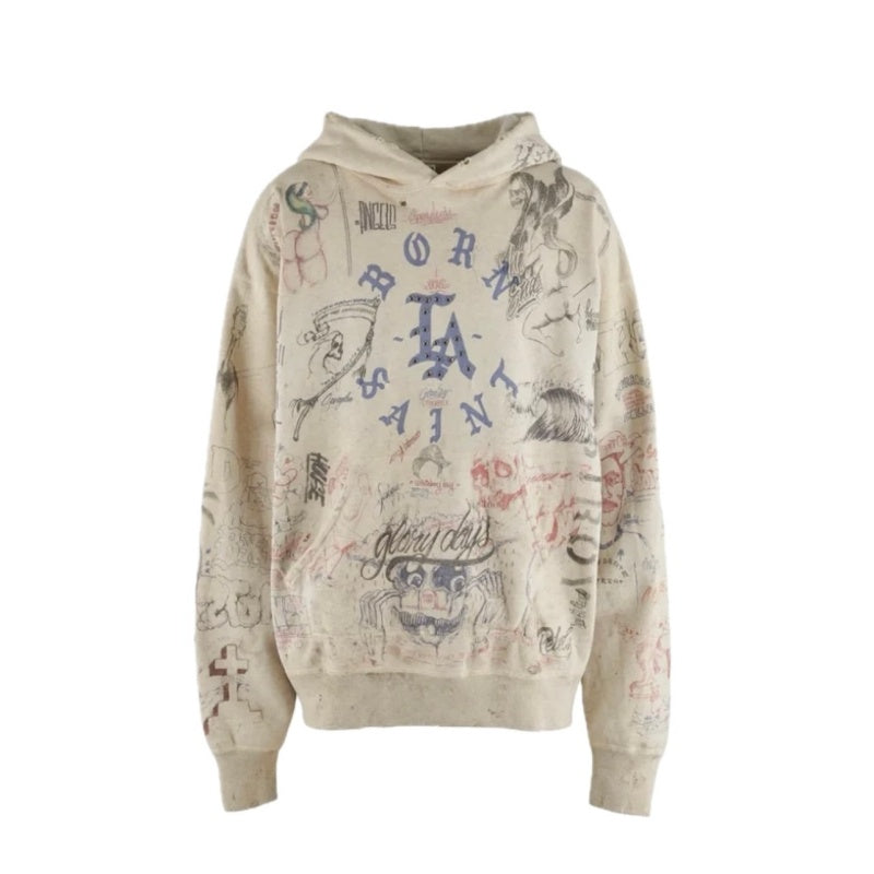 Saint Michael hoodie with printed design - fashionable