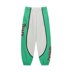 Denim Tears Sweatpants 320g Casual Embroidered Color-Block Fabric