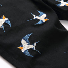 Mens Fashion Jeans Birdprint embroidery 5707#