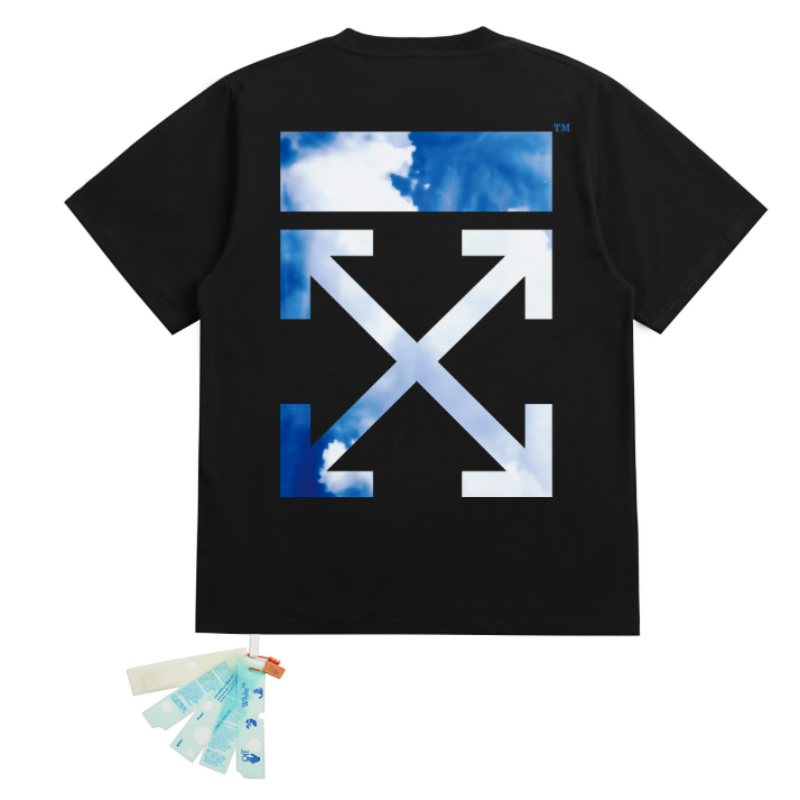 OFF WHITE T SHITRS High-quality 100% pure cotton streetwear