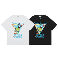 Casablanca T SHIRTS High-quality pure cotton streetwear