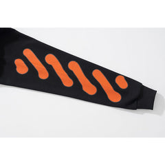 Off White hoodie cartoon character arrow pattern hooded