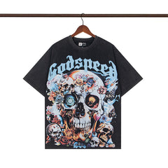 Godspeed T-Shirt Retro Fantasy Pattern