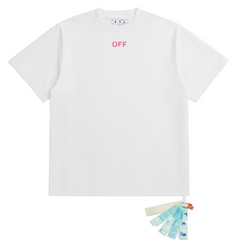 OFF WHITE T SHITRS High-quality 100% pure cotton streetwear