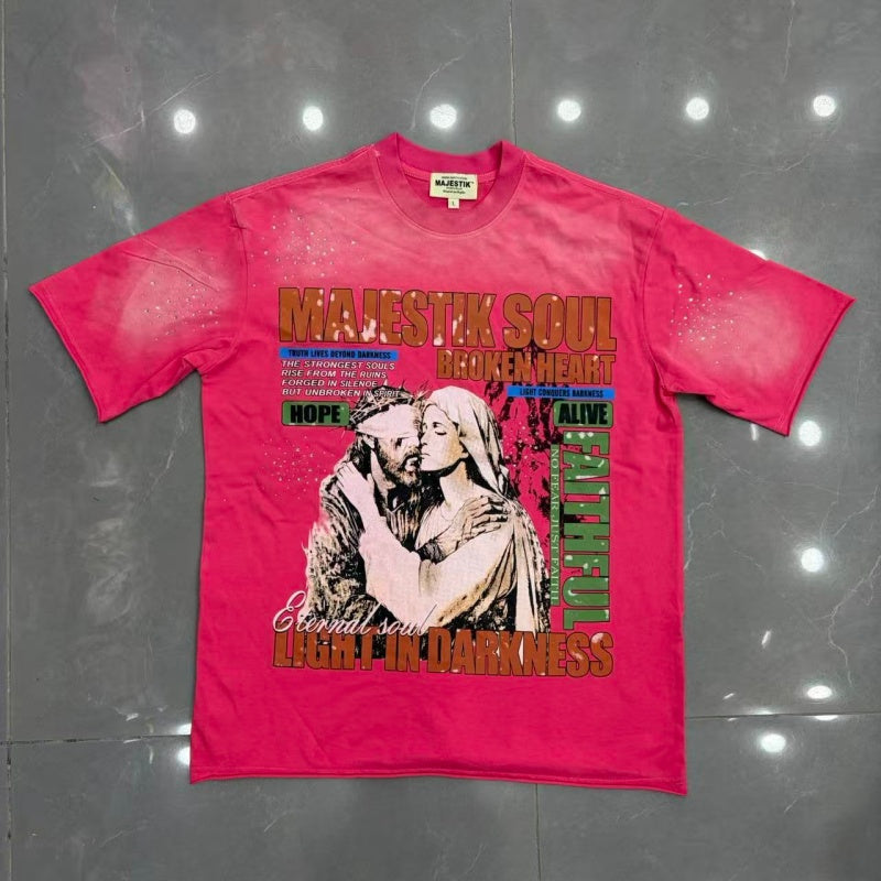 MAJESTIK T Shirts Loose fit 100% cotton