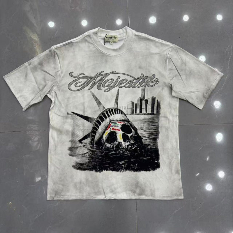 MAJESTIK T Shirts Loose fit 100% cotton