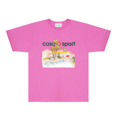 Casablanca T Shirts Street High-quality pure cotton