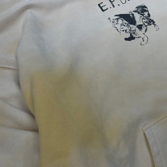 Unisex Vintage Hoodie PalyHollywood SS25 ¡°EPDS¡± Exclusive: Washed & Distressed Hoodie. Features multi-zone handcrafted distressing and a heavyweight Asut enzyme-milled wash finish.
