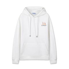 OW Lion Eagle Arrow Pattern Pullover Hooded Sweater