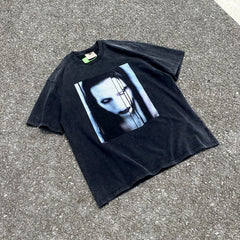 Unisex Vintage T Shirts Marilyn Manson oversized high-street distressed style