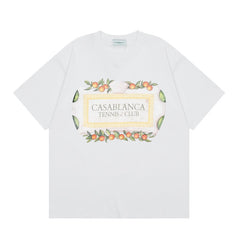 Casablanca T SHIRTS High-quality pure cotton streetwear