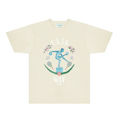 Casablanca T Shirts Street High-quality pure cotton