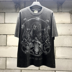 Unisex Vintage T Shirts Heavyweight distressed wash