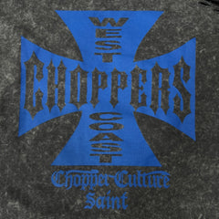 Unisex Vintage sweatshirt West Coast Biker Blue Cross Limited Edition Crewneck Sweatshirt ¨C Heavyweight, Washed & Distressed Finish