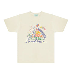 Casablanca T Shirts Street High-quality pure cotton