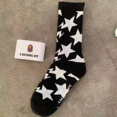 Bathing Ape Bape Socks ape head socks men and women medium tube towel bottom outdoor actual combat elite training sports basketball socks