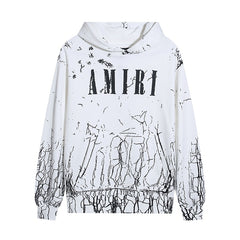 Amiri Hoodie Linear cracking