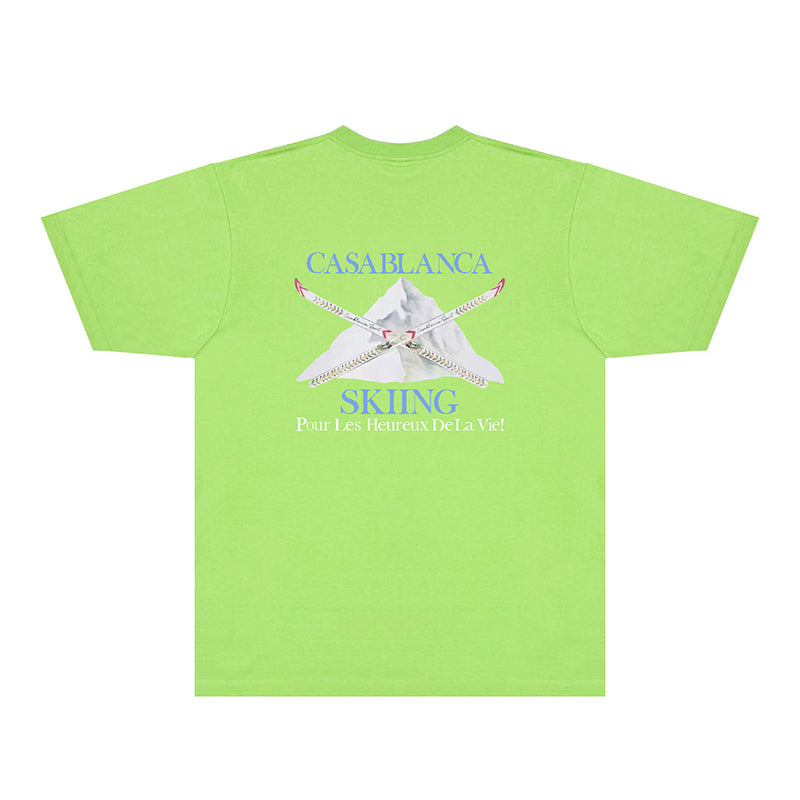 Casablanca T Shirts Street High-quality pure cotton