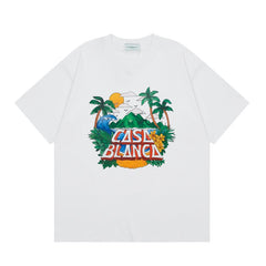 Casablanca T SHIRTS High-quality pure cotton streetwear