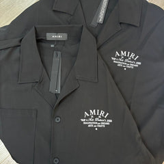 Amiri Shirt Stylish Resort Wear Rhinestone zipper