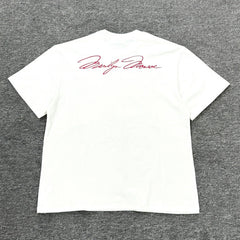 Unisex Vintage T Shirts Limited-edition Pop Art Marilyn Monroe T-shirt featuring an American West Coast street/graffiti/hip-hop aesthetic. Crafted from heavyweight fabric with a distressed wash finish and direct-to-garment white ink printing; offers