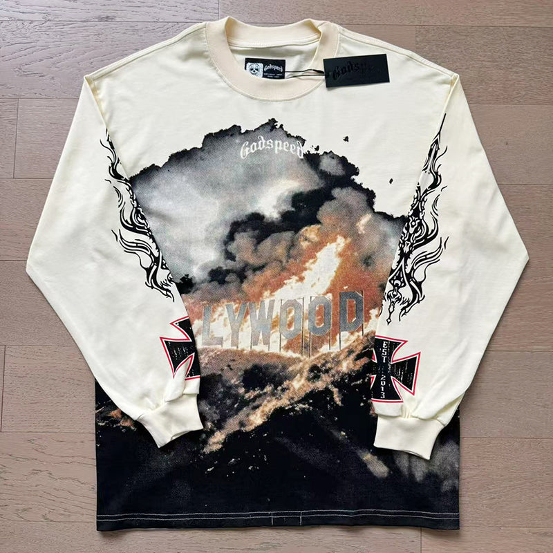 Godspeed Long Sleeved Shirt 260g pure cotton fabric