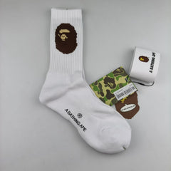 Bathing Ape Bape Socks ape head socks men and women medium tube towel bottom outdoor actual combat elite training sports basketball socks