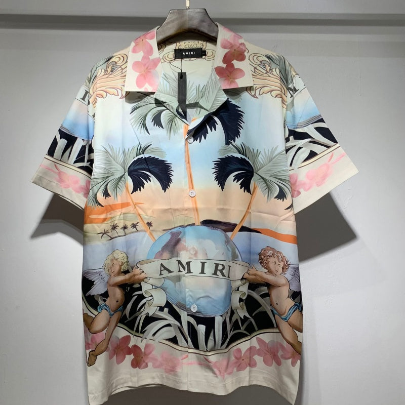 Amiri Shirt & Shorts Set – Stylish Resort Wear (Top and shorts sold separately)