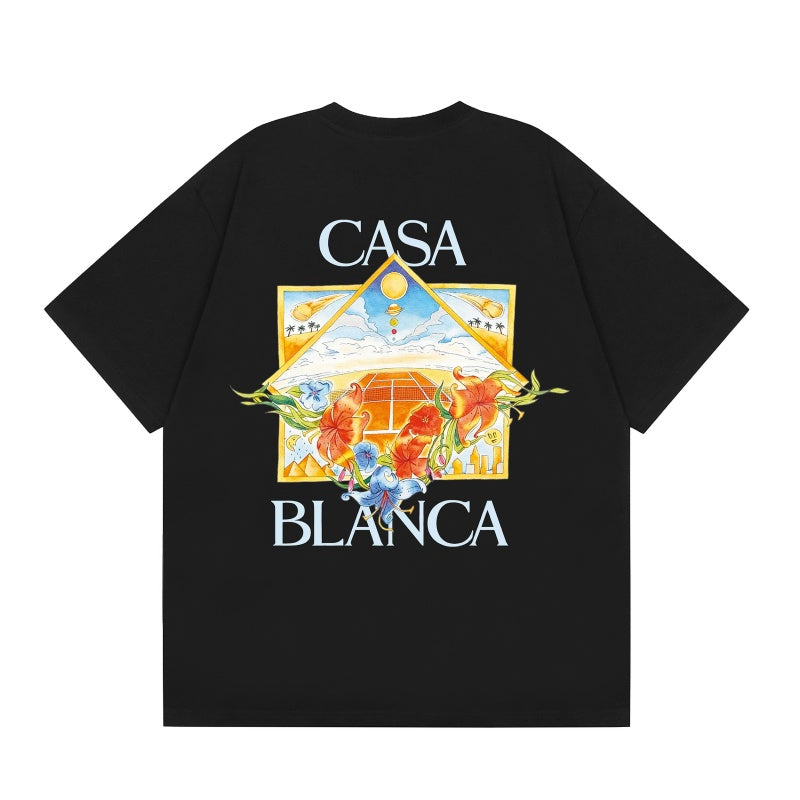 Casablanca T SHIRTS High-quality pure cotton streetwear
