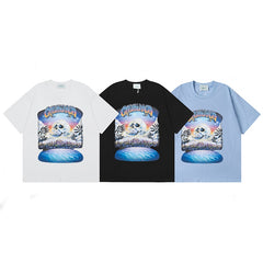 Casablanca T SHIRTS High-quality pure cotton streetwear