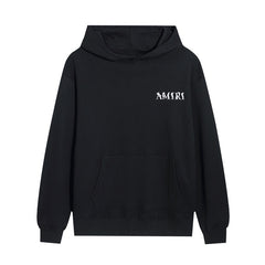 Amiri Hoodie Italic lettering intertwined with floral motifs