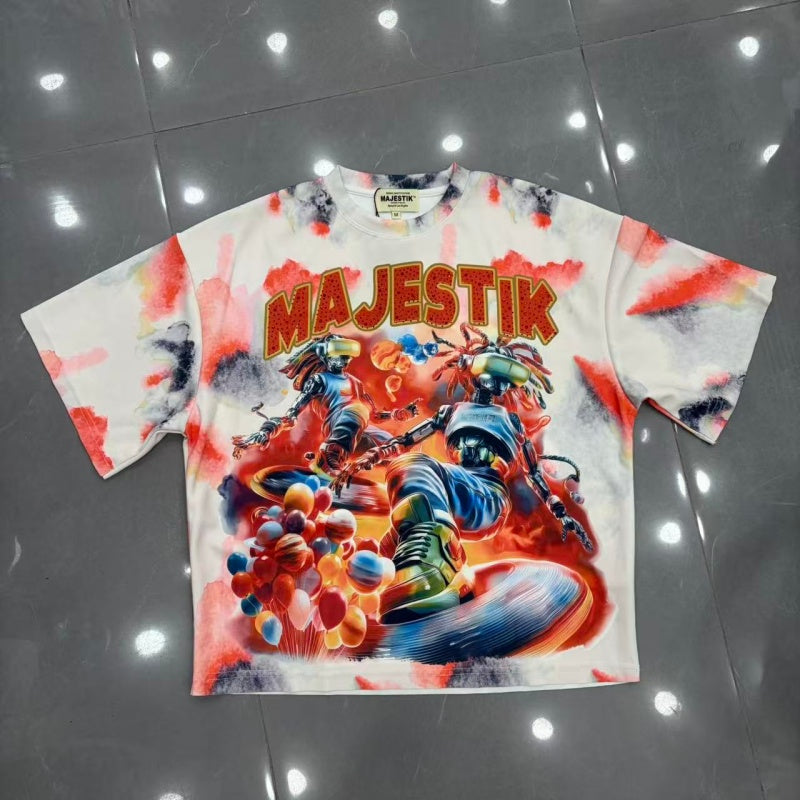 MAJESTIK T Shirts Loose fit 100% cotton