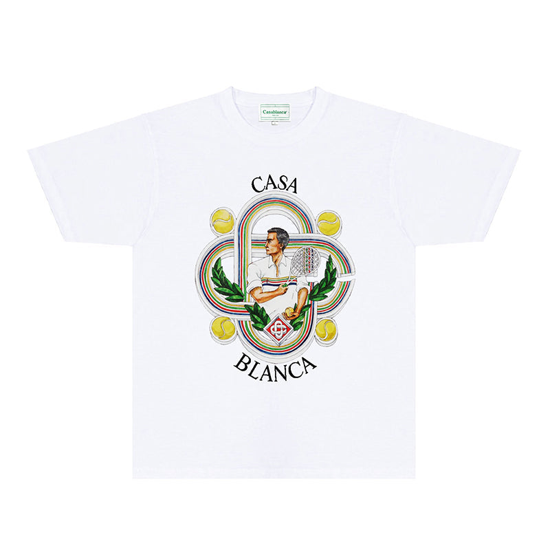Casablanca T Shirts Street High-quality pure cotton