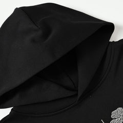 Sp5der hoodie Black hot-fix rhinestone texture Pure cotton high quality spring/summer