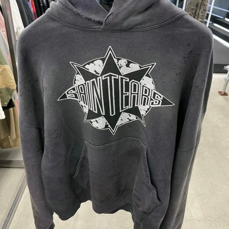 Saint Michael hoodie with printed design - fashionable