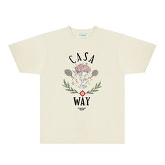 Casablanca T Shirts Street High-quality pure cotton