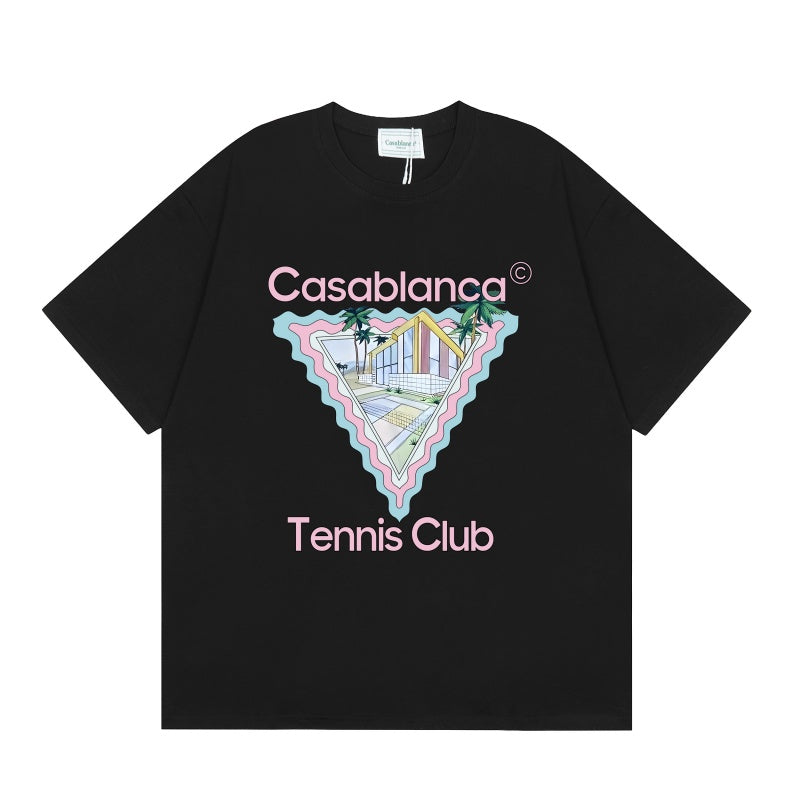 Casablanca T SHIRTS High-quality pure cotton streetwear