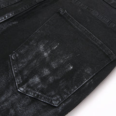 Mens Fashion Jeans Star Rhinestones S3972#