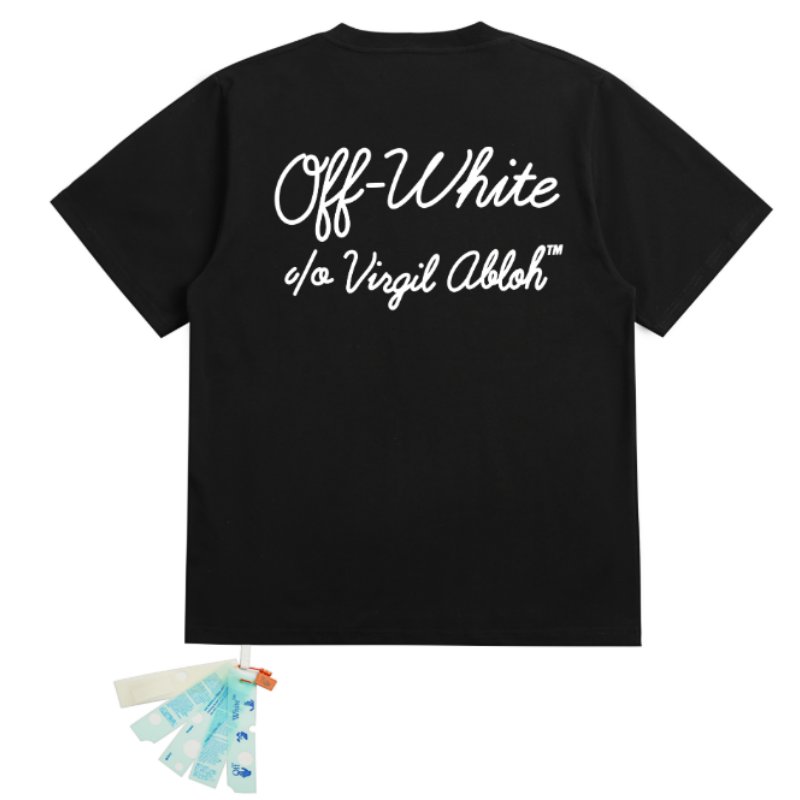 OFF WHITE T SHITRS High-quality 100% pure cotton streetwear
