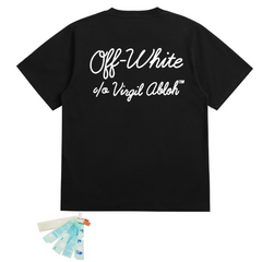 OFF WHITE T SHITRS High-quality 100% pure cotton streetwear