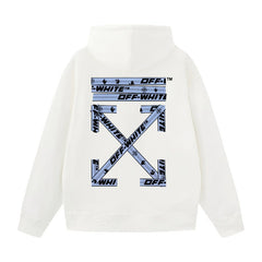 Off White hoodie Palm Letter Arrow Pattern Pullover Hood