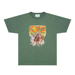 Casablanca T Shirts Street High-quality pure cotton