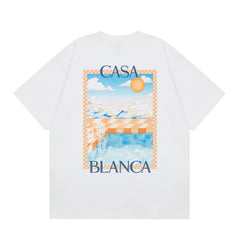 Casablanca T SHIRTS High-quality pure cotton streetwear