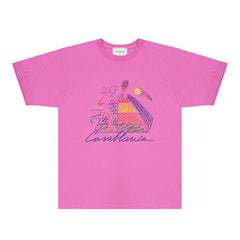 Casablanca T Shirts Street High-quality pure cotton