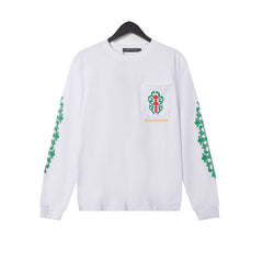 CHH  Heart Long Sleeve Shirt Unisex Fashion Loose Long Sleeve Shirt