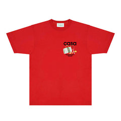 Casablanca T Shirts Street High-quality pure cotton