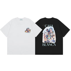 Casablanca T SHIRTS High-quality pure cotton streetwear